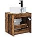 Mobile lavabo da parete Legno antico 49 x 44,5 x 65 cm - Foto miniatura 3
