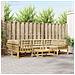 Set di divani da esterno con cuscino 5 pcs Bianco e Beige - Foto miniatura 2