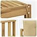 Set di divani da esterno con cuscino 5 pcs Bianco e Beige - Foto miniatura 6