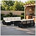 Set Divano da Giardino 11 pz Nero e Bianco Crema polyrattan - Foto miniatura 3