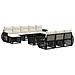 Set Divano da Giardino 11 pz Nero e Bianco Crema polyrattan - Foto miniatura 1