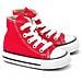 All Star Scarpe Sportive Bambino Rosse Tela Lacci 7j232c numero 22 - Foto miniatura 5