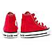 All Star Scarpe Sportive Bambino Rosse Tela Lacci 7j232c numero 22 - Foto miniatura 6