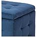 Pouf Ottomano Con Contenitore In Tessuto Blu Scuro Michigan - Foto miniatura 33