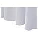 Copertura Elastica Per Tavolo Con Gonna 2pz 120x6,5x74cm Bianco - Foto miniatura 4