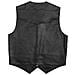 Gilet Pelle Chopper Custom Moto Vintage Interno Foderato Nero L - Foto miniatura 4