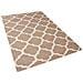 Tappeto In Lana E Cotone Beige - Tappeto Moderno Di Design - 80x150cm - Erbaa - Foto miniatura 1