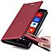 Custodia Compatibile Con Nokia Lumia 830 In Rosso Mela - Coperchio Protettiva Con Chiusura Magnetica, Funzione Stand E Tasca Per Le Carte - Foto miniatura 4