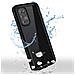 Cover Samsung Galaxy S20 Bimateria Waterproof 2m Con Vetrino Nero - Foto miniatura 3