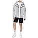 Felpa Da Uomo Con Cappuccio E Full Zip Tech Fleece Grigia Taglia L Codice Cu4489-063 - Foto miniatura 5