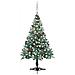 Set Albero Natale Glassato con Set LED Palline e Pigne 150cm - Foto miniatura 1