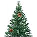 Set Albero Natale Glassato con Set LED Palline e Pigne 150cm - Foto miniatura 3