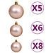 Set Albero Natale Glassato con Set LED Palline e Pigne 150cm - Foto miniatura 5
