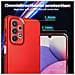 Custodia Compatibile Con Samsung Galaxy A33 5g In Rosso Metallo - Hard Case Coperchio Protettivo In Look Metallico Contro I Graffi E Gli Urti - Foto miniatura 2