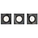 Pack 3 Faretti Downlight Quadrati Donegal Foro 70x70 Mm Nickel 42x90x90 Mm Pc - Foto miniatura 1