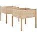 Fioriere da Giardino 2 pz 70x70x70 cm Legno Massello di Pino - Foto miniatura 2