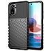 Thunder Custodia Tpu Silicone Cover Case Per Xiaomi Redmi Note 10 Pro - Pro Max Black - Foto miniatura 1