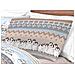 Completo Lenzuola Flanella Pensieri Delicati 100% Cotone Disegno Inverno Polare Piazza E Mezza Beige - Foto miniatura 4
