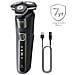 Rasoio Ricaricabile Series 5000 S5898/35 Wet & Dry Testine Flessibili Autonomia fino a 60 Minuti Rifinitore di Precisione Integrato Colore Nero - Foto miniatura 3