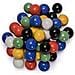 rts Set Di Biglie Di Vetro Dama Cinese Da 60 Pezzi Con Colori Solidi - 16 Millimetri - Foto miniatura 3