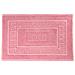 Tappeto Bagno Doccia Spugna Tinta Unita Torino Tappetino Super Assorbente In Cotone Pelo Corto Con Greca 60x120 Rosa - Foto miniatura 1
