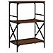 Libreria 3ripiani Rovere Marrone 59x35x90,5cm Legno Multistrato - Foto miniatura 2