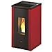 Stufa Pellet Vera 7 Kw. Rossa Pegaso - 7 Kw - Foto miniatura 1