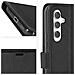 Custodia Per Samsung A54 5g Portafoglio Funzione Supporto E Cordino, Nero - Foto miniatura 2