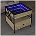 Tavolino Da Salotto Con Led Infinity Rovere Sonoma 50x50x51 Cm - Foto miniatura 1
