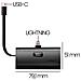 Caricabatterie Esterno 5000mah Connettori Lightning E Usb-c 20w, Nero - Foto miniatura 5