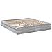 Giroletto Cassetti Grigio Sonoma 180x200 Cm Legno Multistrato - Foto miniatura 3