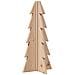 Albero Di Natale Decorativo In Legno 49 Cm Legno Massello Pino - Foto miniatura 2