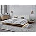 Letto Matrimoniale A Led Ecopelle E Legno Chiaro 160 X 200 Cm Zen - Foto miniatura 1