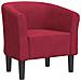 Poltrona Cabriolet Rosso Vino In Velluto - Foto miniatura 2