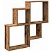 Mensola Da Parete Legno Vecchio 80x15x78,5 Cm Legno Multistrato - Foto miniatura 2