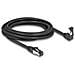 Cavo di rete RJ45 Cat. 8.1 S /FTP da 90° angolato verso il basso / diritto 3 m nero - Foto miniatura 2