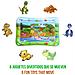 Materasso Gonfiabile Per Bambini Con Design Dinosauro. 70x50 Cm. 68x48x20 Cm. Colore Verde - Foto miniatura 2