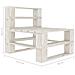 Lusso Casadino -  Divano Centrale Da Giardino Pallet Con Cuscini Crema In Legno - Foto miniatura 8