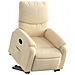 Poltrona Alzapersona Reclinabile Crema In Tessuto - Foto miniatura 2
