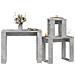 Tavolini Impilabili 3 Pz Grigio Cemento In Legno Multistrato - Foto miniatura 3