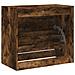 Lusso Casadino -  Scarpiera Rovere Fumo 80x42x69 Cm In Legno Multistrato - Foto miniatura 6