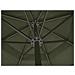 Ombrellone Da Giardino In Alluminio Con Base Portatile Verde - Foto miniatura 3