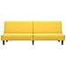 Divano Letto a 2 Posti Giallo in Velluto - Foto miniatura 5