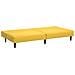 Divano Letto a 2 Posti Giallo in Velluto - Foto miniatura 6