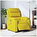 Poltrona Massaggiante Reclinabile Elettrica Gialla Velluto - Foto miniatura 2