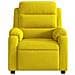 Poltrona Massaggiante Reclinabile Elettrica Gialla Velluto - Foto miniatura 8