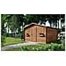 Casetta Da Giardino In Legno - 16m2 - 4x4m - Impregnata - 28mm - Colore: Marrone - Foto miniatura 1