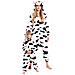 Pigiama Per Bambini Kigurumi Onesie Costume Mucca 115-125 Cm - Foto miniatura 3