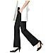 Pantaloni Da Donna A Zampa Eleganti Antracite Lunghezza 74 Cm S - Foto miniatura 1