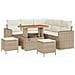 Set Divano da Giardino 8 pcs beige e panna 90 x 55 x 71 cm - Foto miniatura 1